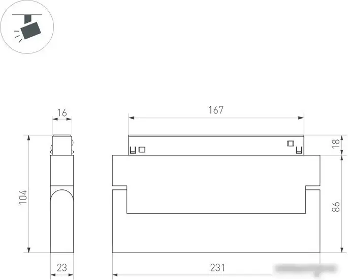 Линейный светильник Arlight Mag-Orient 035857 – фото товара