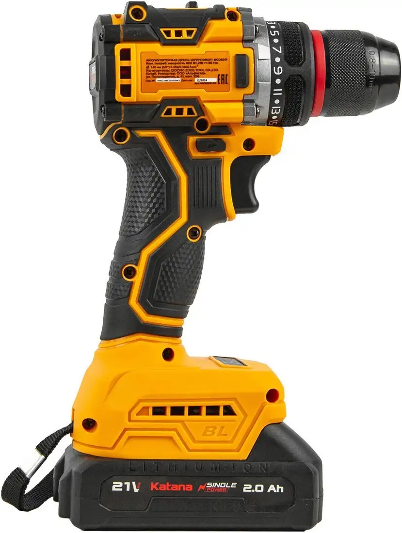 Дрель-шуруповерт Katana BCD5501 (с 2-мя АКБ, кейс) – фото товара
