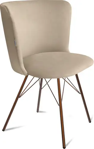 Стул Sheffilton SHT-ST36/S37 (ванильный крем/медный металлик) – изображение в каталоге