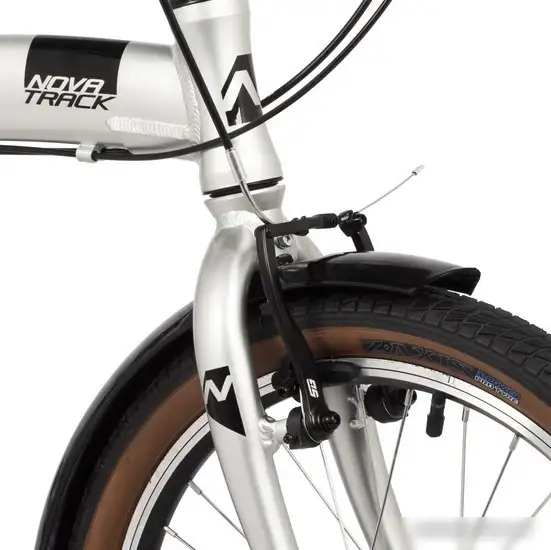 Велосипед Novatrack Town alloy 8 V 2024 (серебристый) – фото товара