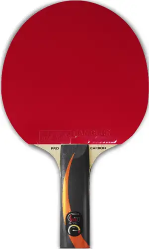 Ракетка для настольного тенниса Gambler X Fast Carbon X3d GRC-18 (прямая)