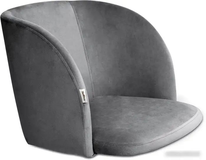 Стул с подлокотниками Sheffilton SHT-ST33/S66 (угольно-серый/хром лак) – фото товара