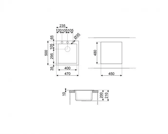 Кухонная мойка Smeg VZ45CT - фото товара