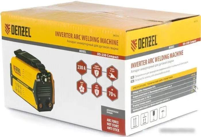 Сварочный инвертор Denzel DS-230 Compact – фото товара