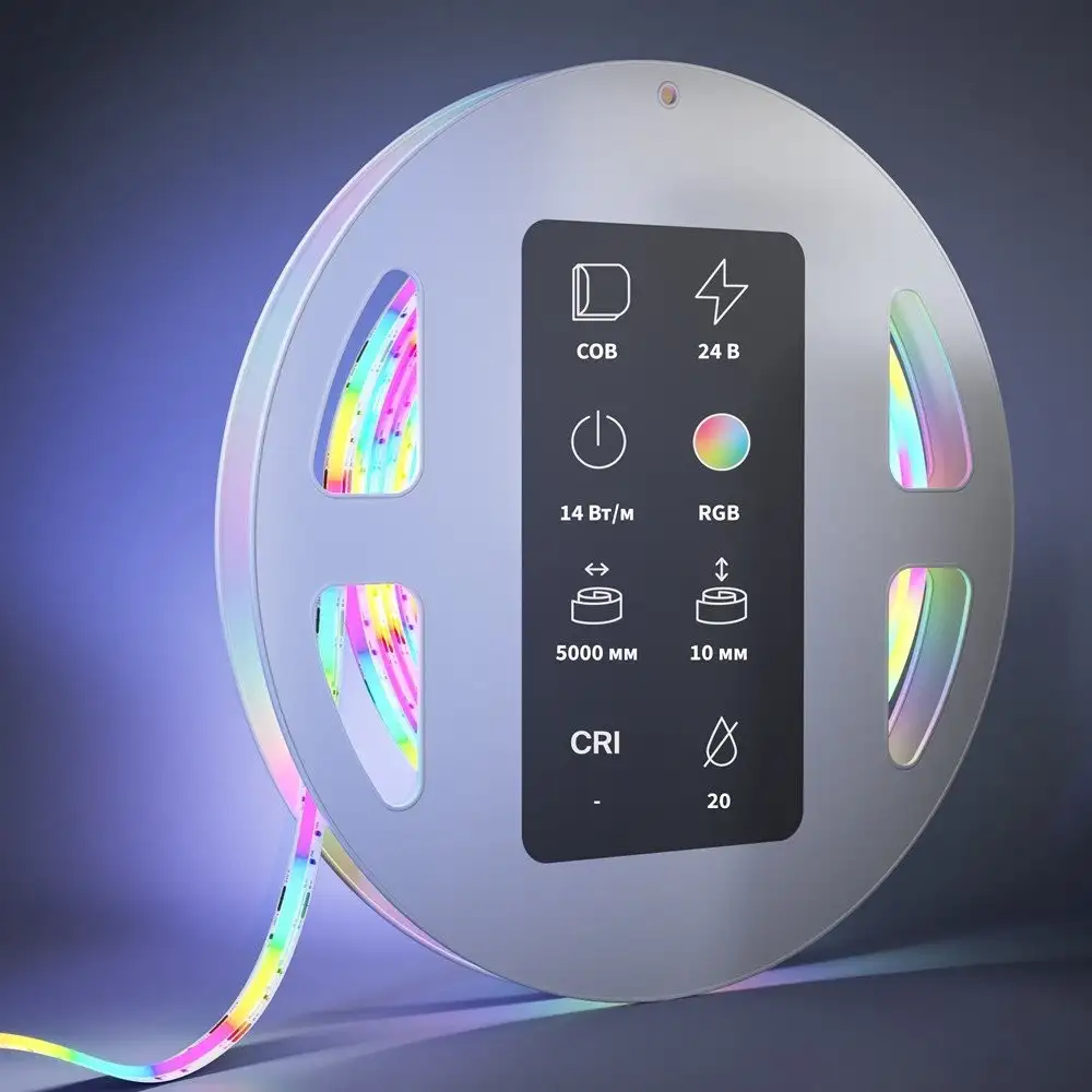 Светодиодная лента COB Maytoni Ultra 24В COB 14Вт/м RGB 5м IP20 201217 – фото товара
