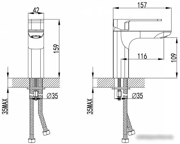 Смеситель IDDIS Slide SLIBL00i01 (черный) - фото товара