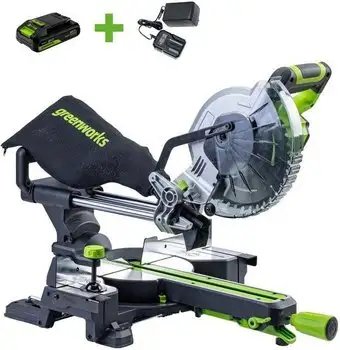 Торцовочная пила Greenworks GD24MS216 1501707UA (с 1-им АКБ) – изображение в каталоге