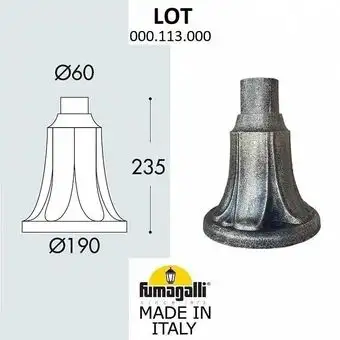 Фонарный столб Fumagalli Lot FU_000.113.FU_000.B0 – изображение в каталоге