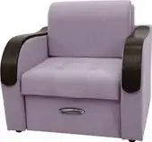 Кресло Сириус Лидер-1 НПБ 105x110 (Eva 13 велюр светло-фиолетовый) – изображение в каталоге