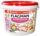 Краска MAV Flagman Kinder 11 л (белый полуматовый)