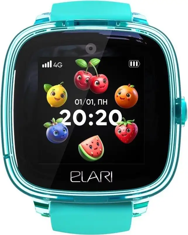 Детские умные часы Elari KidPhone Fresh 4G (бирюзовый) – фото товара