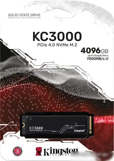 SSD Kingston KC3000 4TB SKC3000D/4096G – фото товара