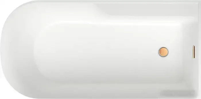 Ванна Wellsee Camellia 2.0 167x82 236202004 (отдельностоящая ванна (правая) белый глянец, экран, ножки, сифон-автомат золото) - фото товара