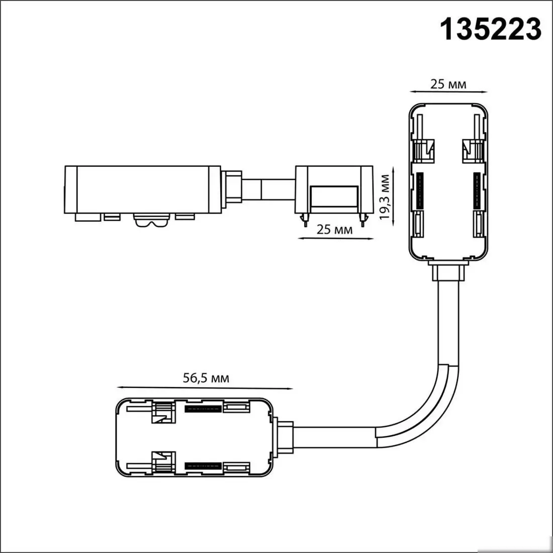 Коннектор питания шинопровода Novotech Shino Smal 135223 – фото товара