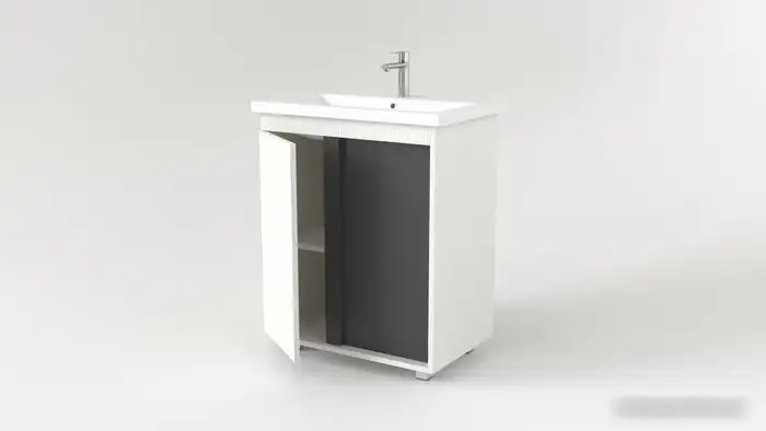 Дабер Тумба под умывальник 013 Cersanit Como 70 Т13.7C.0.20 (белый древесный/серый) – фото товара