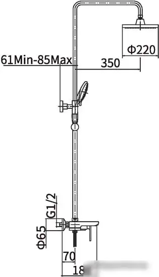 Душевая система Fashun A2451 - фото товара