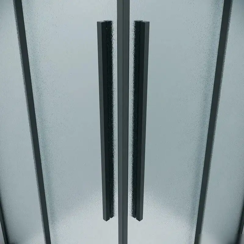 Душевой уголок Grossman Galaxy 120х80х195 300.K33.01.12R80L.21.02 (черный матовый/стекло шиншилла) - фото товара