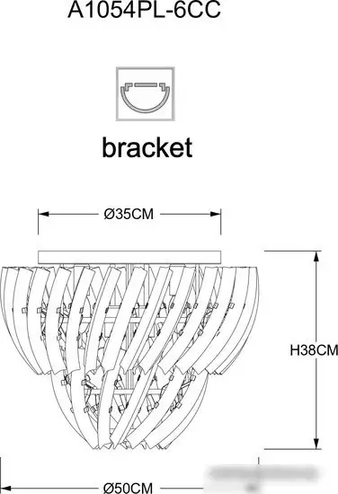 Люстра средней высоты Arte Lamp Ella A1054PL-6CC – фото товара