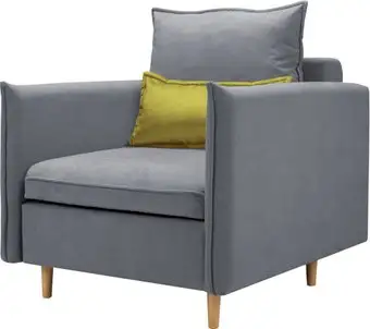 Кресло-кровать Mio Tesoro Оливер (Velutto 12/Velutto 28/натуральное дерево) – изображение в каталоге