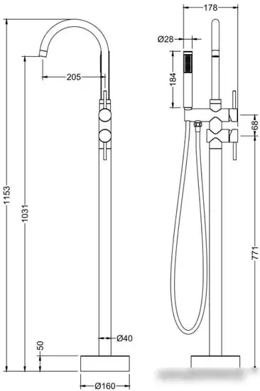Смеситель Saona 2300/03Y-CR - фото товара