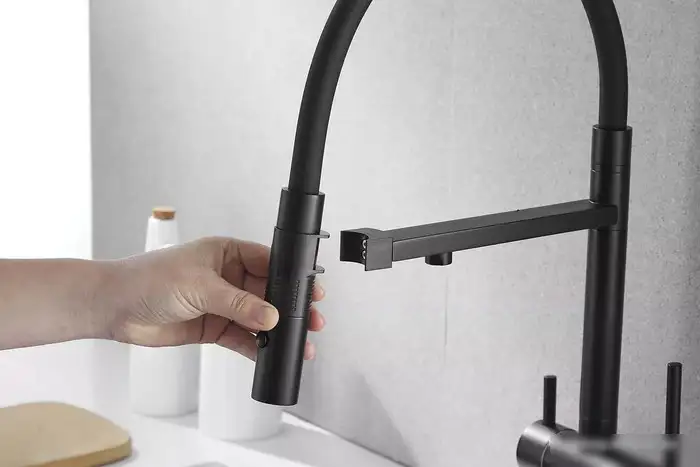 Смеситель Rose R958H (черный) - фото товара