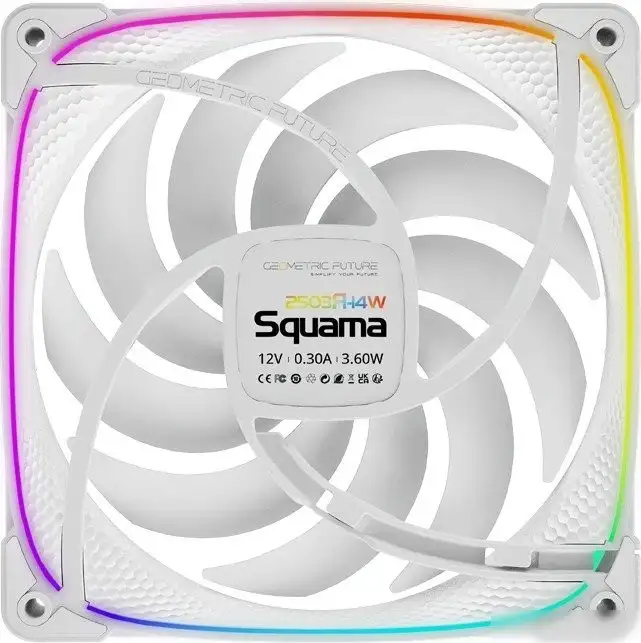 Комплект вентиляторов для корпуса Geometric Future Squama 2503R-14 Triple Pack (белый) – фото товара