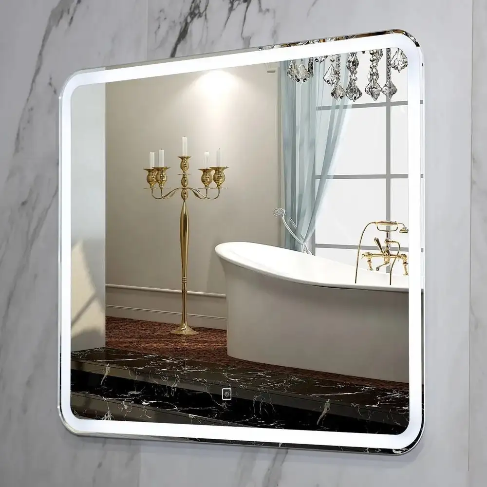 Пекам Зеркало Marta 1 60x50 marta1-60x50s (с подсветкой и сенсором на прикосновение) – фото товара