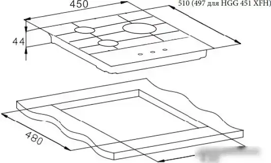 Варочная панель Weissgauff HGG 451 WGH - фото товара