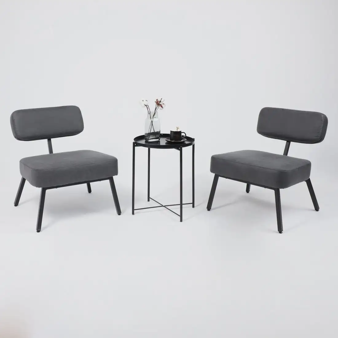 Интерьерное кресло AksHome Aspen (экокожа винтажный черный WATUSI 16/черный) – фото товара