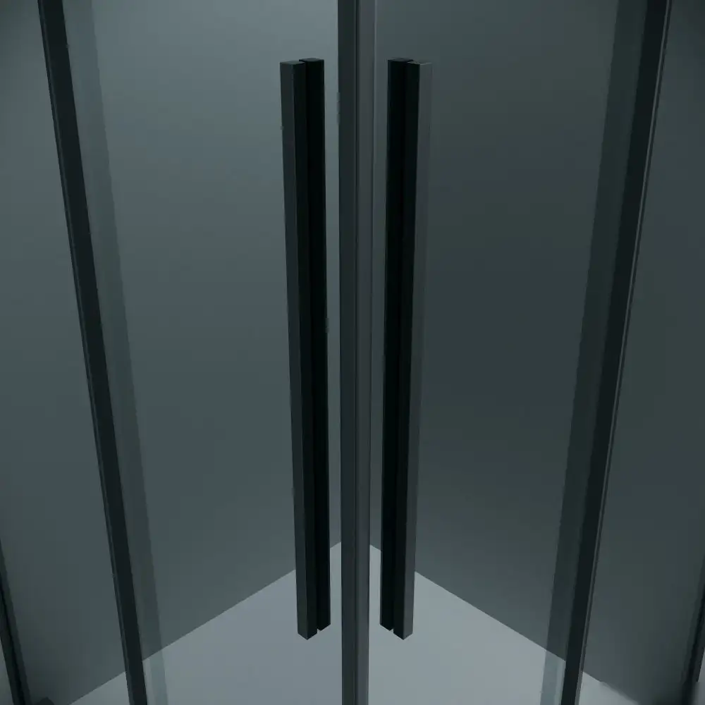 Душевой уголок Grossman Galaxy 100x80x195 300.K33.01.1080.21.10 (черный матовый/тонированное стекло) - фото товара