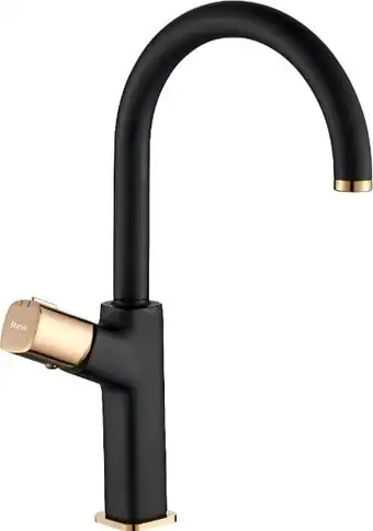 Смеситель Rea Salto REA-B6351 (черный/золотой) - изображение в каталоге