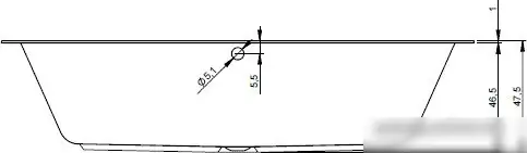 Ванна Riho Lugo 200x90 (без ножек) - фото товара