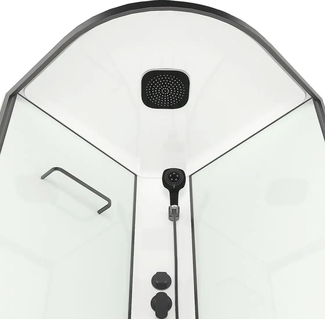 Душевая кабина Domani-Spa Delight Slim 99 High 90x90 DS01DS99HWM00.Gt-Black - фото товара