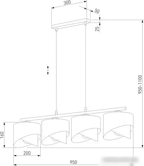Подвесная люстра TK Lighting 4822 Grant White – фото товара