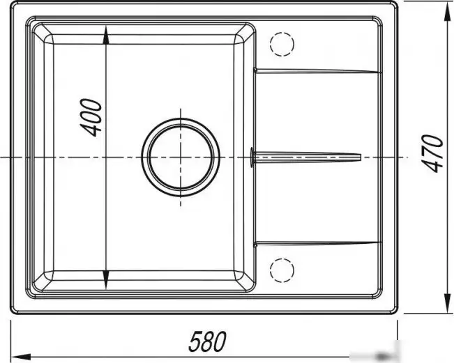 Кухонная мойка ARFEKA Alexia 58 (серый) - фото товара