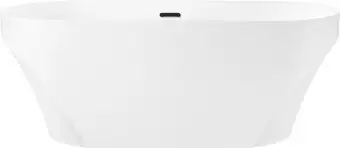 Ванна Wellsee Croquis 166x77 230301003 (отдельностоящая ванна белый глянец, экран, ножки, сифон-автомат матовый черный) - изображение в каталоге