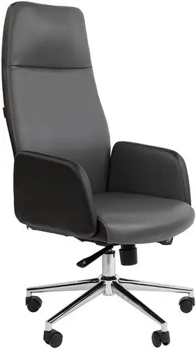 Офисное кресло CHAIRMAN 929 (экопремиум черный/серый) – изображение в каталоге