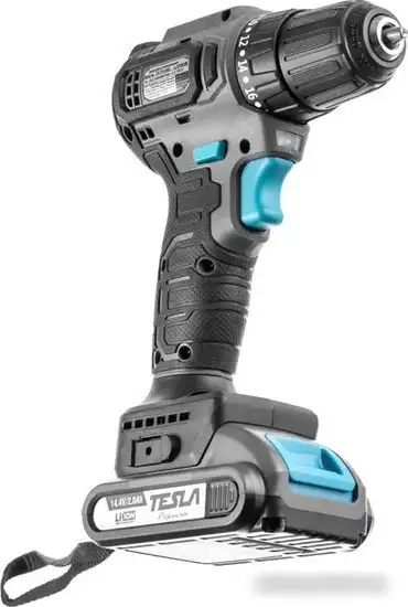 Дрель-шуруповерт Tesla TCD14BL 840368 (с 2-мя АКБ, кейс) – фото товара