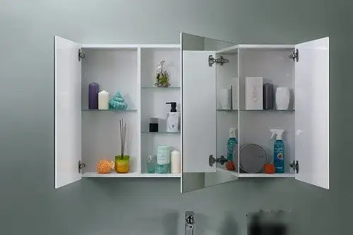 Belux Шкаф с зеркалом Триумф ВШ100 (1, белый глянец) – фото товара