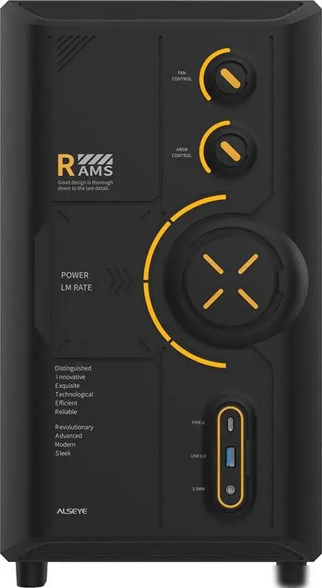 Корпус ALSEYE RAMS 2.0 Type-C (черный) – фото товара