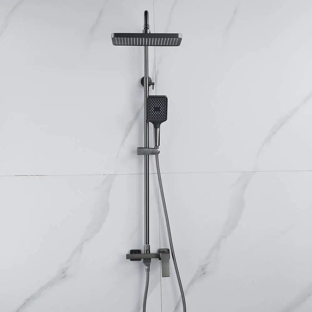 Душевая система Shevanik S4436T (оружейная сталь) - фото товара