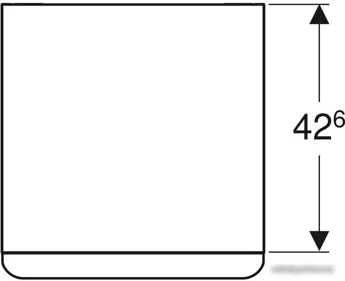 Geberit Тумба Smyle Square 45 500.357.JR.1 (темный орех) – фото товара