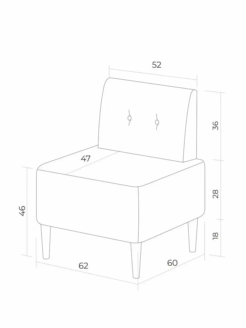 Интерьерное кресло MONOFIX Четт кресло (микровелюр/пыльно-голубой №26)