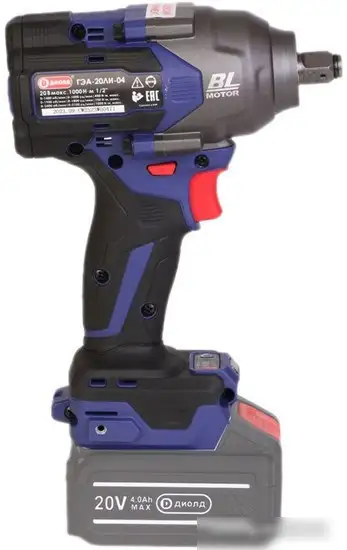 Гайковерт ДИОЛД ГЭА-20 ЛИ-04 10300044 (без АКБ) – фото товара