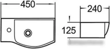 Умывальник WeltWasser Aisbach 7945 GL-WT L (белый глянец) - фото товара