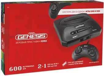 Игровая приставка Retro Genesis Remix (300 игр 16 bit + 300 игр 8 bit) – изображение в каталоге