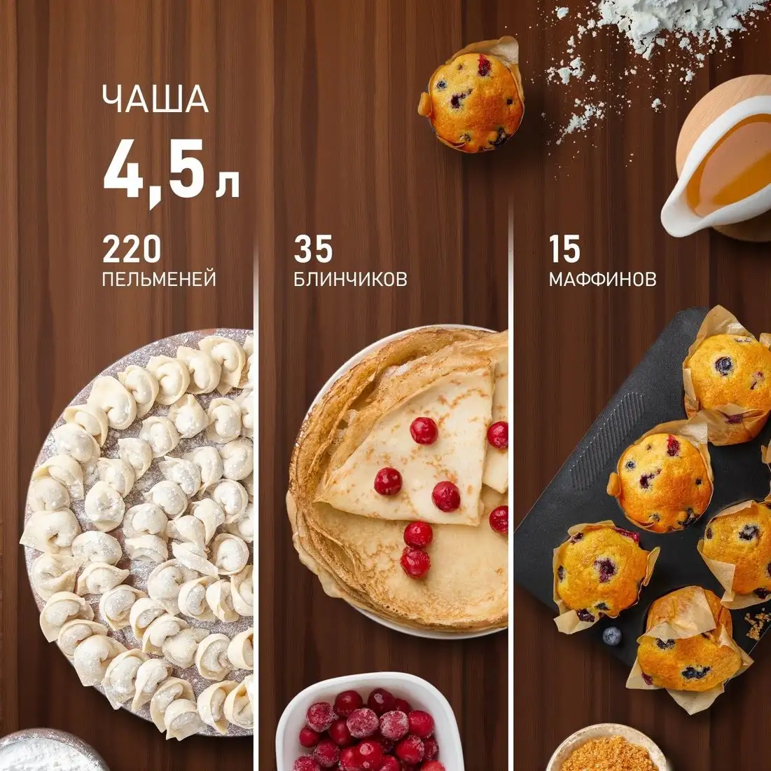 Планетарный миксер Weissgauff WSM 132 PMT Prime Chef - фото товара