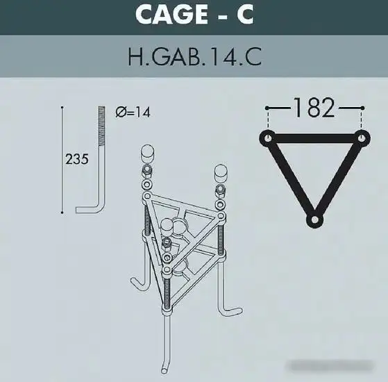 Городской фонарь Fumagalli Noemi FU_E35.205.R20.AYH27DN