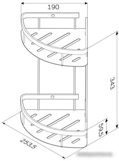 Мебель для ванных комнат AM.PM Полка Sense L A7454200 – фото товара