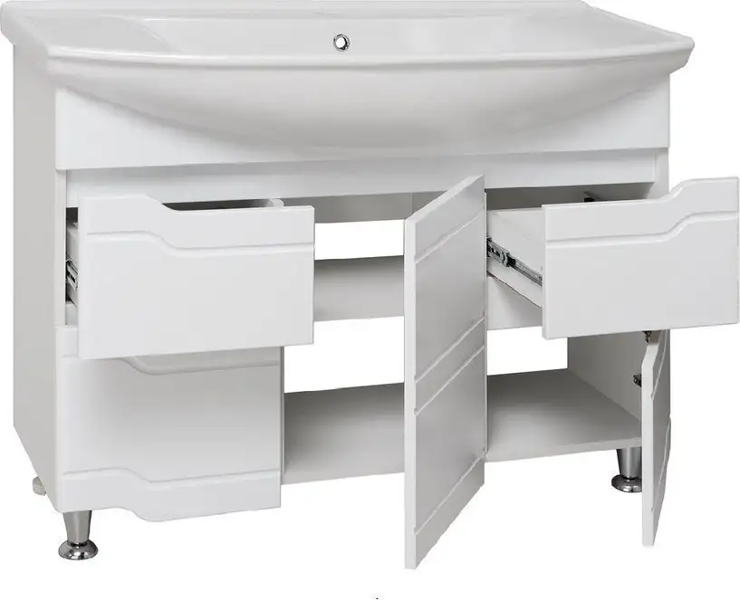 Runo Тумба с умывальником Runo Стиль 105 + Стиль 1050 (напольная) – фото товара